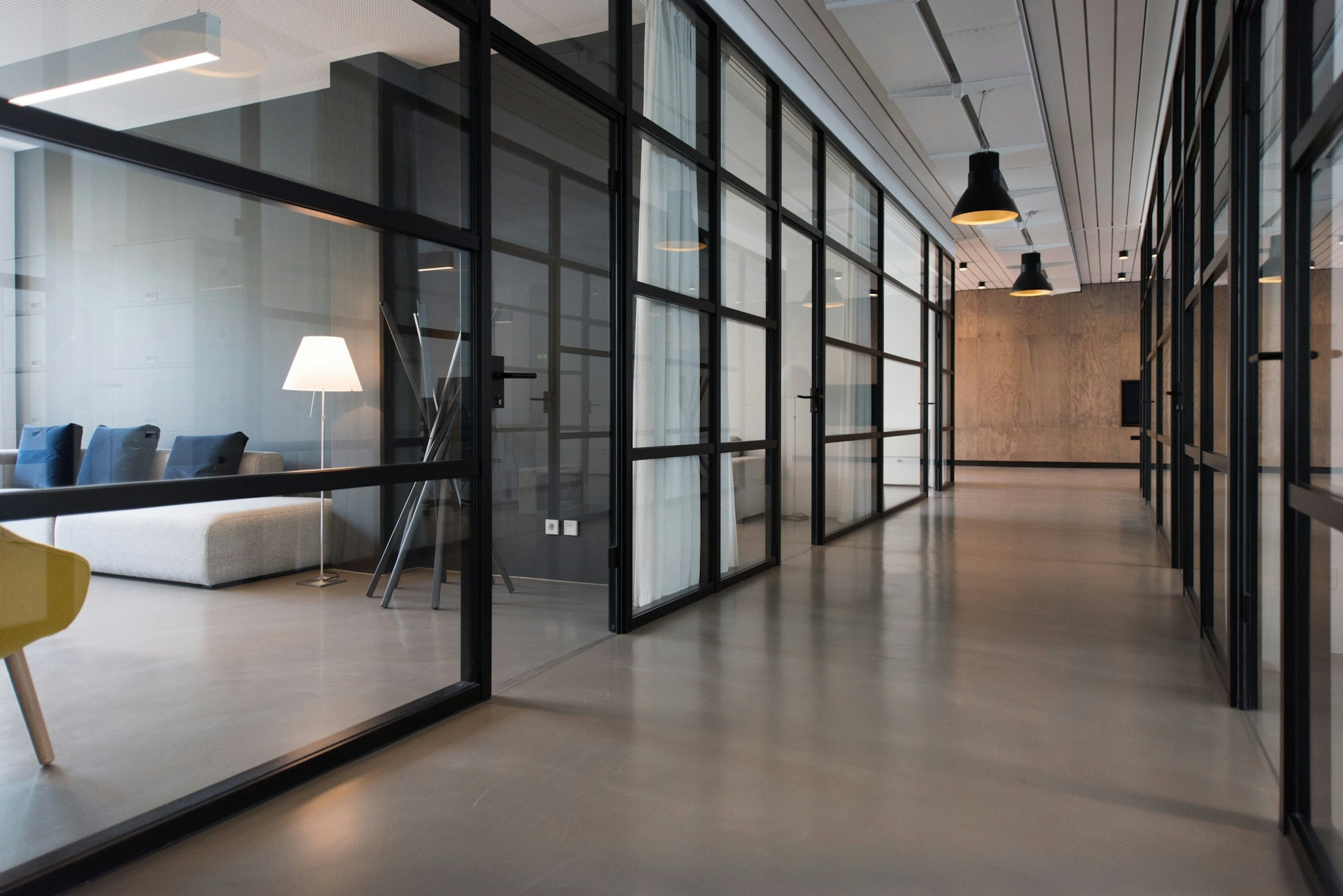 Commercial building interior